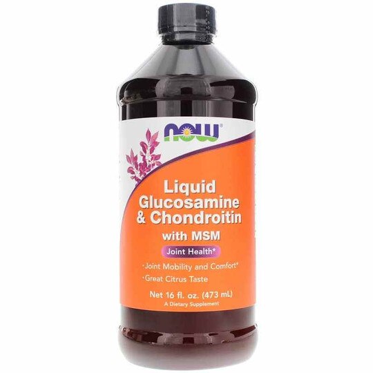 Liquid Glucosamine & Chondroitin with MSM, NOW